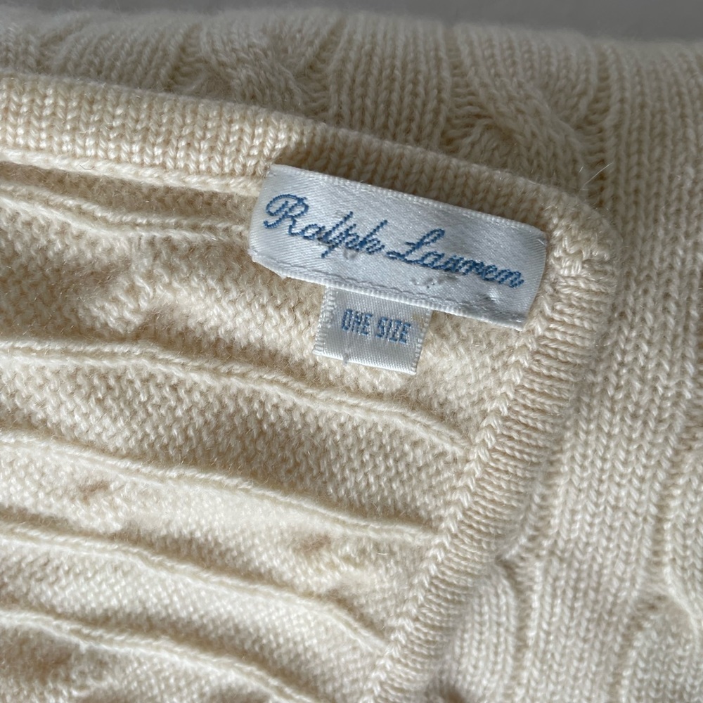 100% Cashmere Ralph Lauren Baby Blanket